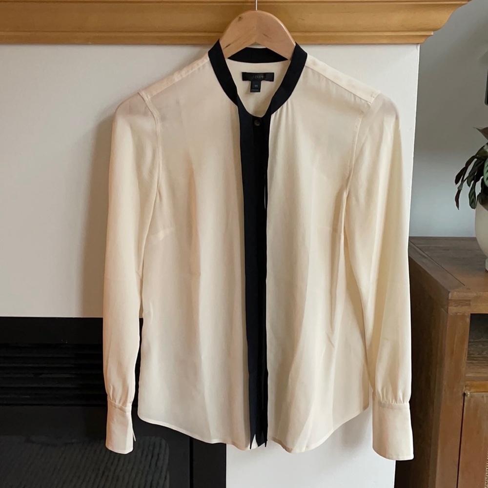 J. Crew Pussybow Blouse | 00